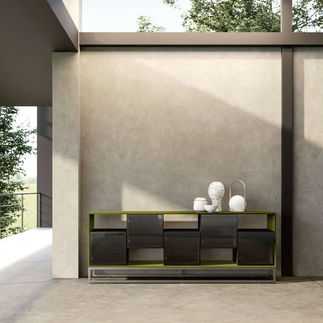 Madia con base in metallo – foto 2
